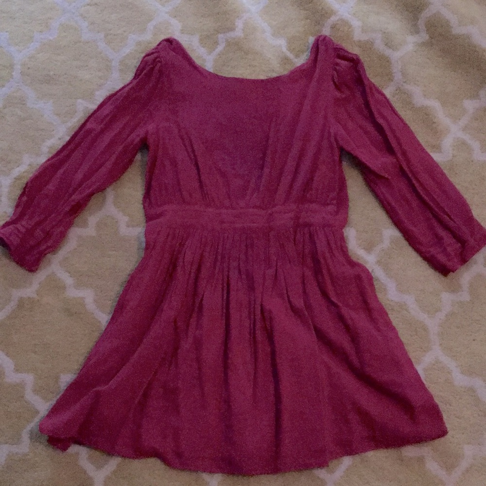 Magenta Backless Free People Minidress - Medium